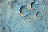 Rayed Craters in Elysium Planitia