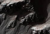 Fractured Light-Toned Rock in Coprates Chasma