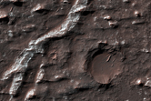 Chloride Salt Deposits within a Channel in Terra Sirenum 