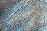 Gullies in Crater