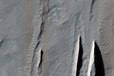 Contact between Apollinaris Patera and the Medusae Fossae Formation  
