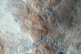 Central Peak of Large Crater on Northern Plains
