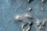 Etched Terrain with Possible Layering West of Juventae Chasma