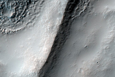 Fan at Intersection of Valley and Crater Wall in THEMIS Image V05879003