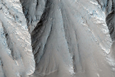Stratigraphy in Noctis Labyrinthus Region
