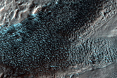 Geometry of Ramparts for Crater in High Southern Latitudes