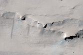 Layered Shelf in Crater