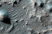 Sample of Dark Area in Crater in Viking 1 Image 650A22
