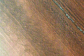 High-Latitude Exposure of North Polar Layered Deposits