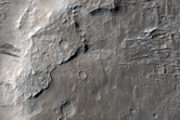 Sample of Layered Terrain Near Nicholson Crater