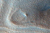 Polar Crater with Summer Ice