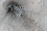Re-Image Very Recent Impact Crater and Dark Spot