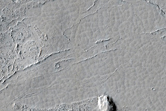Shallow Craters in Exhumed Lava