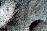 Fresh Rayed Crater in Schaeberle Crater Floor