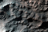 Central Uplift of Unammed Crater in Tyrrhena Terra