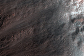 Crater Within Larger Crater - Possible Olivine and Pyroxene