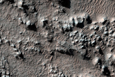 Dark Area in Crater in Viking Image 425S33