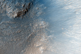 Very Recent Impact Crater West of Elysium Region