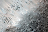 Sample of Hale Crater Ejecta and Related Landforms