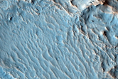 Bedrock in Bonestell Crater