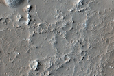 Contact between Olympus Mons and the Tharsis Plains