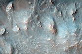 Central Pit of Large Crater South of Valles Marineris