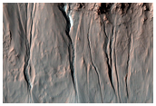 Compare Gullies in Crater to MOC Cproto For Change Detection