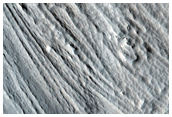 Layers in Valley on the West Flank of Arsia Mons