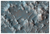 Bedrock Exposures in Uzboi Vallis