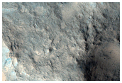 Central Peak of Large Crater East of Tyras Vallis