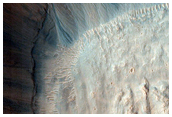 Dark Gully Material in Terra Cimmeria Crater