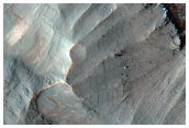 Light-Toned Bedrock in Deep Spur of Coprates Chasma