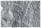 Margin of Ejecta for Large Crater East of Isidis Planitia