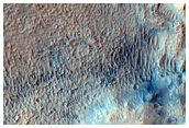 Landforms within Crater