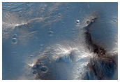 Complex Wall and Rim of Rampart Crater in Northern Hesperia Planum