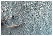 Gullied Crater Wall in Terra Sirenum Seen in MOC Image S23-00706