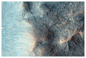 Central Uplift of an Impact Crater in Hesperia Planum