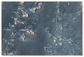 Lava Channel in Eastern Tharsis Region