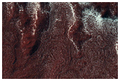 Exhumed Crater on South Polar Scarp