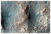 Clays near Small Crater in Ladon Valles