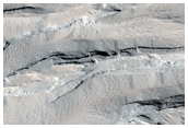 Eroded Terrain South of Olympus Mons