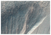 Gullies and Pasted on Material in Nereidum Montes
