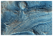 Eroded Layered Deposits Near Ismenius Lacus