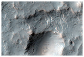 Apron of Material in Columbus Crater