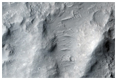 Exposed Layering in Outlier of Medusae Fossae Formation