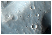 Craters Near Kasei Valles Rim