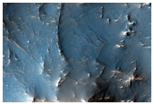 Channels in South Rim of Baldet Crater