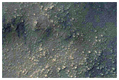 Crater in Syria Planum