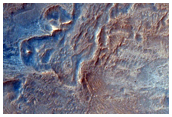Light-Toned Outcrops and Unusual Ridges in Eastern Noctis Labyrinthus