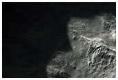 Candidate Light Gully Material in CTX Image